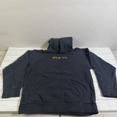 Vintage 90s Center Swoosh Nike Hoodie Youth L (14-16) Adult Small Black Faded