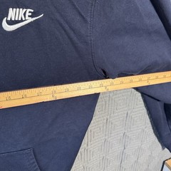 Nike Full Zip Sweater Mens XXL Navy Blue Hoodie 100% Cotton
