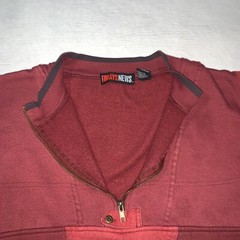Vintage Todays News Collared Sweatshirt XL Casual Classic 90s