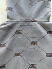 Vintage Brown Triple Five Soul Embroidered Zip Up Hoodie Size Large Mens
