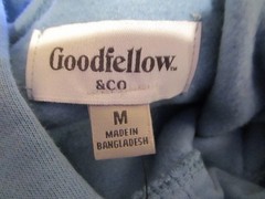 Goodfellow & Co Ultra Soft Core Fleece Mens Pullover Hoodie Light Blue Size M