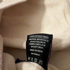 Men’s CHNGE Hoodie Beige Grow Learn Sz M BOHO Sustainable Terry Lined Organic