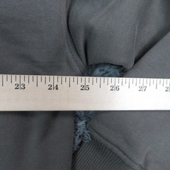 HOURS Hoodie Sweatshirt Mens M Gray Full Zip Lined Oversized Pockets Cotton NWT