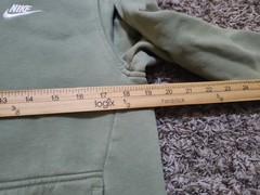 Nike Hoodie Mens Small Green Pullover Sweatshirt Cotton Polyester Blend