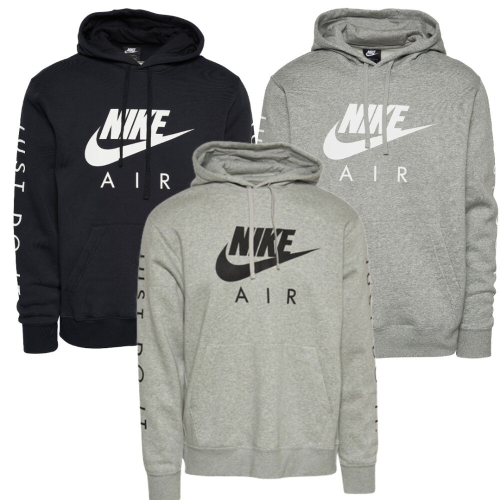 Nike Men’s Hoodie Just Do It NSW Athletic Pullover Air Max Hooded Sweatshirt