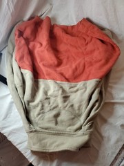 Original Island Sport Quarter Zip Sweatshirt Mens Large Colorblock Pullover Tan