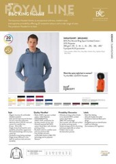 B&C Collection King Hoodie WU02K – Men’s Best Fit Hooded Sweat