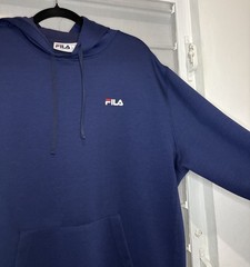 Fila Performance Hoodie Navy Blue Mens Size Large(L) Athletic Preowned Very Good