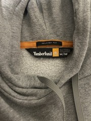 Timberland Men’s Gray Pullover Hoodie Relaxed Fit M