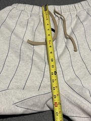 Fear of God Essentials NY Yankees Pinstripe Hoodie & Shorts Set Heather Gray