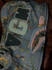 A Bathing Ape x Van Gogh Museum Almond Blossom Shark Full Zip Hoodie