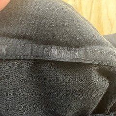 Gymshark Mens Pullover Hoodie Gray Raglan Graphic Logo Sweatshirt Size Small