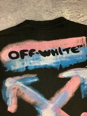 Off-White Men’s Black Graphic Sweatshirt Size S Cotton Made in Portugal
