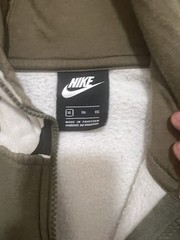 Nike Sportswear Club Fleece Green Camo Full Zip Hoodie Size XL