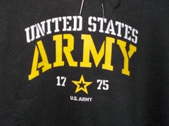 NWOT UNITED STATES ARMY ADULT SIZE EXTRA LARGE XL HOODED PULL OVER SWEATSHIRT