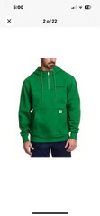 John Deere Hoodie Men’s Quarter Zip Heavyweight Sweatshirt Green Size Small NWT