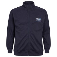 North 56°4 Men’s Quality Everyday 100% cotton Sweat Top with Ribbed Cuff