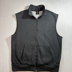 Knocker Activewear Men’s Vest Size 2XL Gray Fleece Sweatshirt Sleeveless Jacket