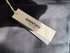Fear of God Essentials FOG Stretch Limo Black Crew Neck Sweatshirt Size L
