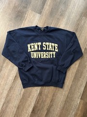 Kent State University MV Sport vintage blue block letter sweatshirt Medium