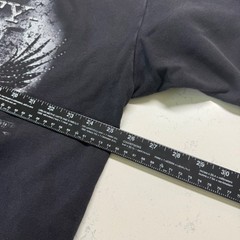 First Row Sweatshirt Mens XXL Black Flying To Infinity Graphic Double Layer Tee