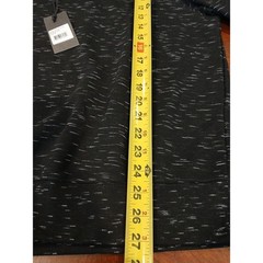 California Shirt Co Sweatshirt Men Medium Black White Space Dye 1/4 Zip Fleece