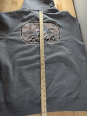 Burlebo Outdoors Hoodie Men’s Medium Gray Duck Graphic Pullover Sweatshirt NWT