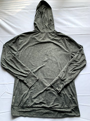 rbx Mens Grey lightweight hoodie polyester spandex size M