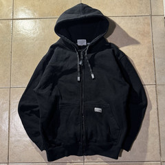 Pro Club Men’s Black Heavyweight Fleece Full Zip Hoodie Pockets Size S