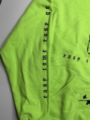 Broken Promises Easy Come Easy Go Hoodie Mens L Neon Green Graphic Streetwear