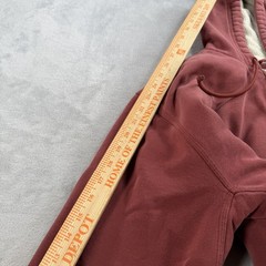 Katahdin Iron Works Hoodie Mens XL Red Sherpa Lined Full Zip Fleece LL Bean