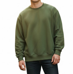 Mode of One Men’s Relaxed-Fit Fleece Sweatshirt new size M