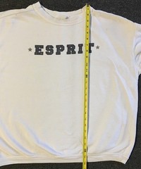 Vtg 90s Esprit Faded Distress Boxy Sweatshirt L Grunge Skate Surf Gotcha OP 80s