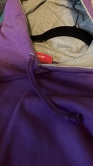 Supreme Panel Hoody Purple Green Large