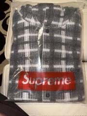 Supreme Plaid Hooded Knit Shirt | Fall/Winter 2023 | SIZE XXL