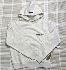 Fear of God Essentials Hoodie Light Oatmeal Men’s M Oversize NWT FOG SS22