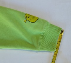 Shrek Movie Lime Green hoodie embroidered lettering and 3D ogre ears Adult XL