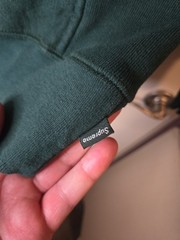 Supreme 2012 Split Pullover Hoodie Size Medium Green Gray Skater Streetwear