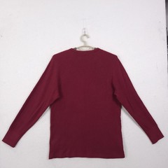 G Star Raw Pullover Crew Shirt Burgundy Large Organic Cotton Sustainable Preppy
