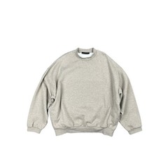 Fear of God Essentials Classic Fit Fleece Crewneck Light Heather Oatmeal — Large