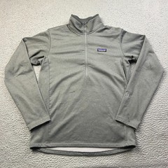 Patagonia Men’s R1 Daily Zip Neck Pullover Sweater Jacket Mens Medium Gray -READ