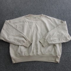 Buck Mason Sweatshirt Mens Medium White Fleece Pullover Crewneck Solid Basic