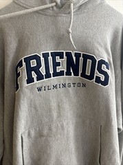 THE FRIENDS SCHOOL WILMINGTON CHAMPION REVRESE WEAVE HOODIE GRAY XL