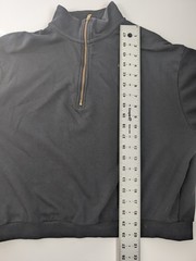 Nike Black 1/4 Zip Sweatshirt Medium Gold Logo Pullover Made in Vietnam