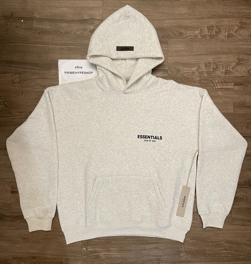 NEW Fear of God Essentials Hoodie Light Oatmeal Size XS-XL FREE SHIPPING