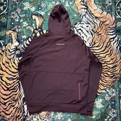 Oakley Full Zip Up Hoodie Jacket Full Zip Large Red Utility Pockets Logo Outdoor