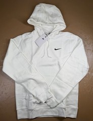 Nike Sportswear Club Fleece Pullover Hoodie Men’s Sizes White SWOOSH 611457-100