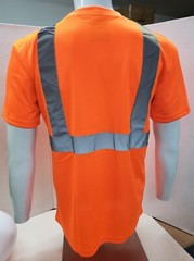 CLASS 3 Short Sleeve Safety Shirt , Polyester Birdeye Mesh