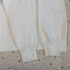 Vintage 1980s Sony Champion Hoodie Size Small White Blue Drawstring