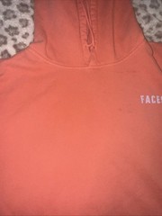 Mac Miller Faces 2014 Remember Album Graphic Hoodie Coral Unisex L *stains*